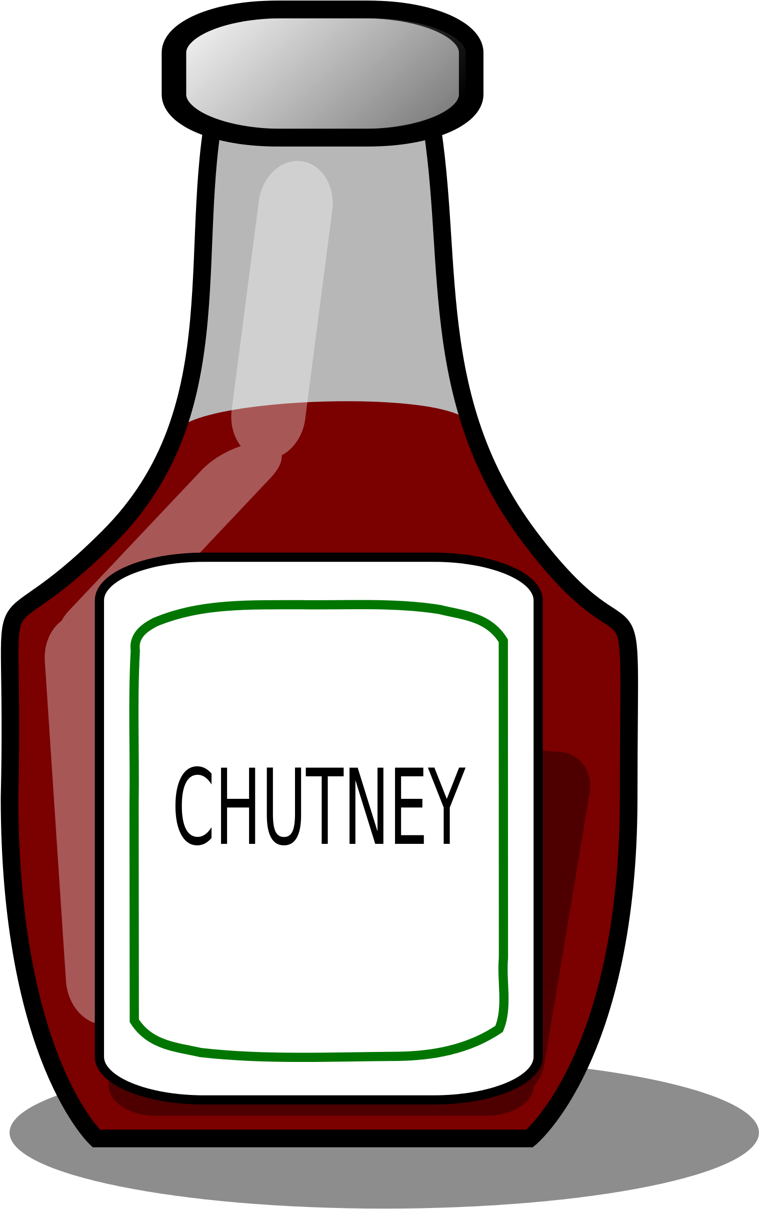 Ketchup Clipart Bbq - Salad Dressing Bottle Clip Art (2000x3715), Png Download