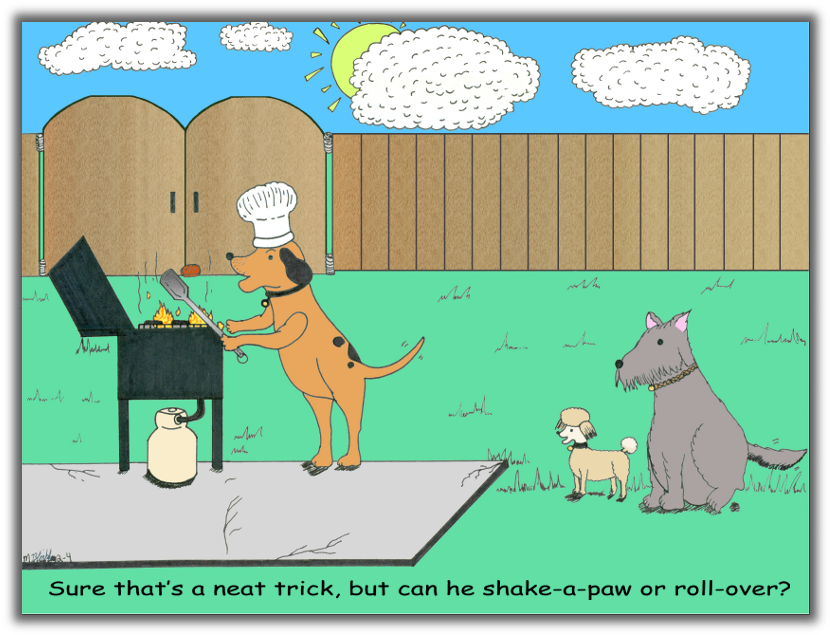 Funny Bbq Cartoon Clipart Dog Barbecue Cartoon - Bbq Cartoon Funny (850x651), Png Download