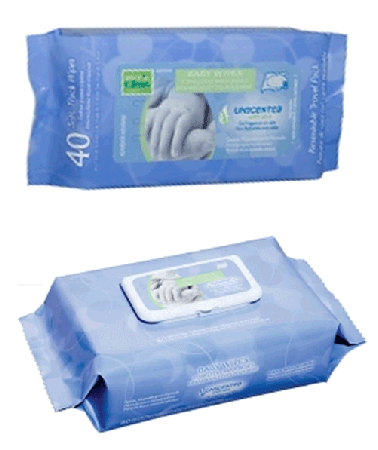 Unscented Baby Wipe Nice N Clean Disposable Bath Wipes - Pdi Nice N' Clean Baby Wipes Soft Aloe Unscented Hypoallergenic (500x500), Png Download