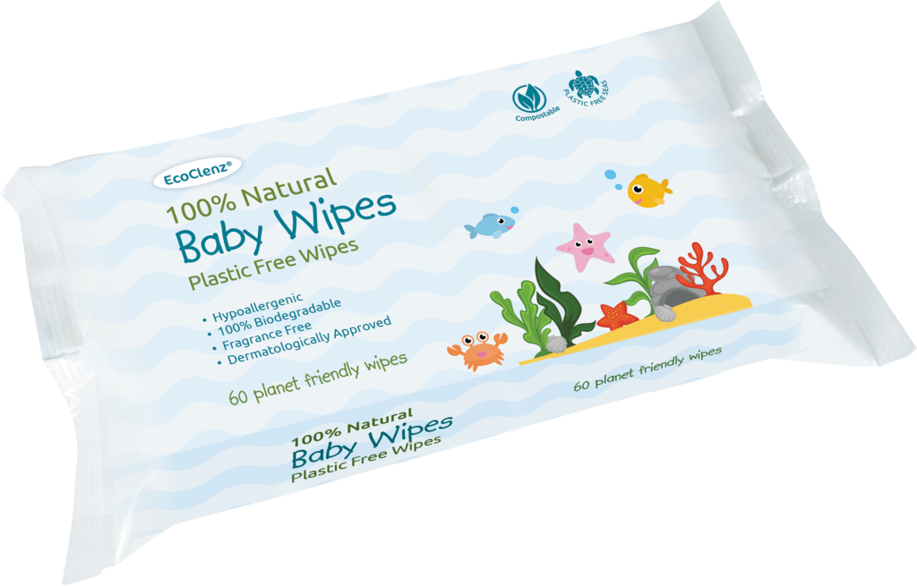 Cleaningcloths - Co - Uk - 100% Natural Baby Wipes - Baby Wipes (1024x655), Png Download