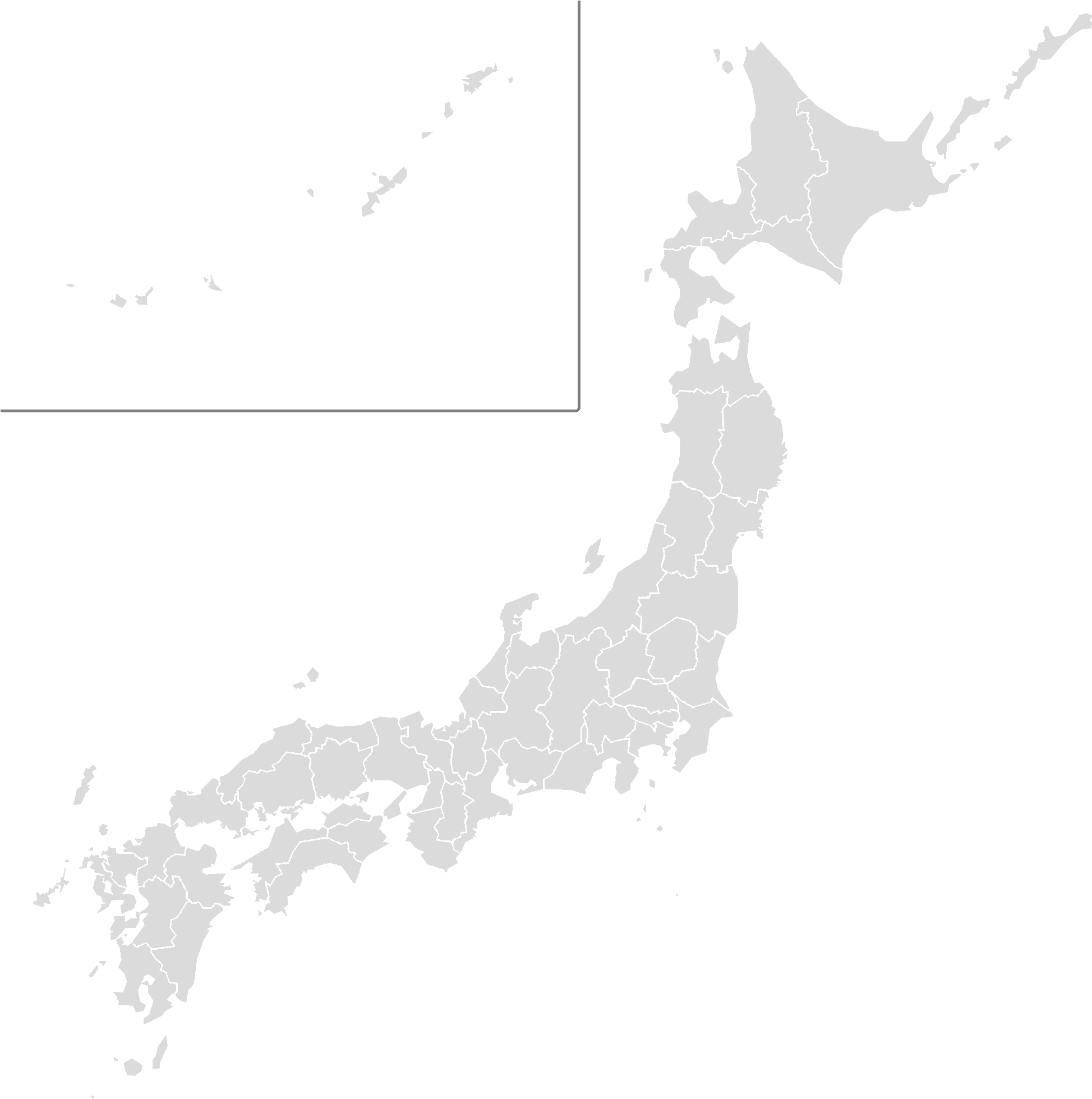 Japangrey Borders - Japan (2000x2000), Png Download