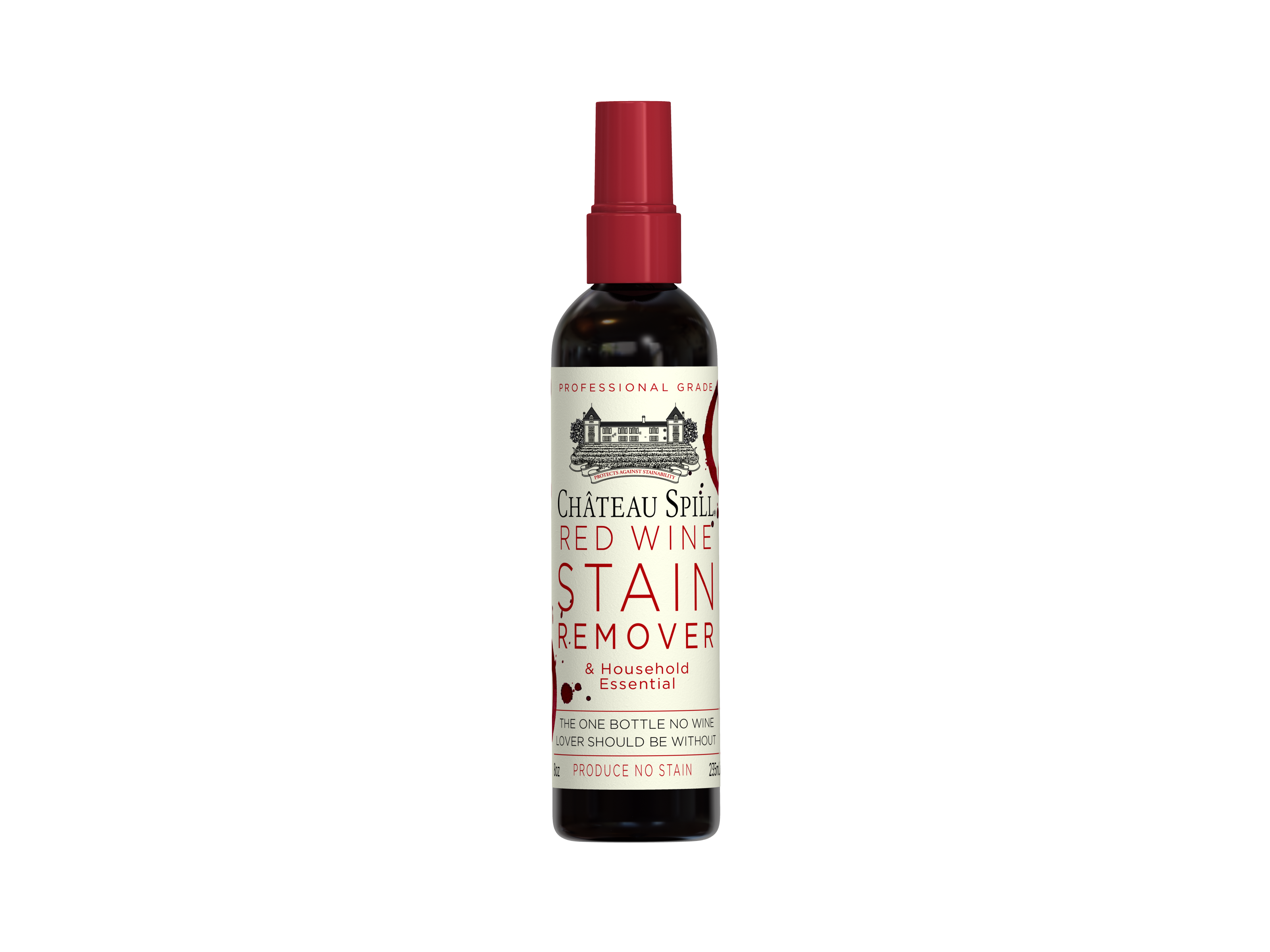 Chateau Spill Red Wine Stain Remover, 4 Ounce Bottle (3200x2400), Png Download