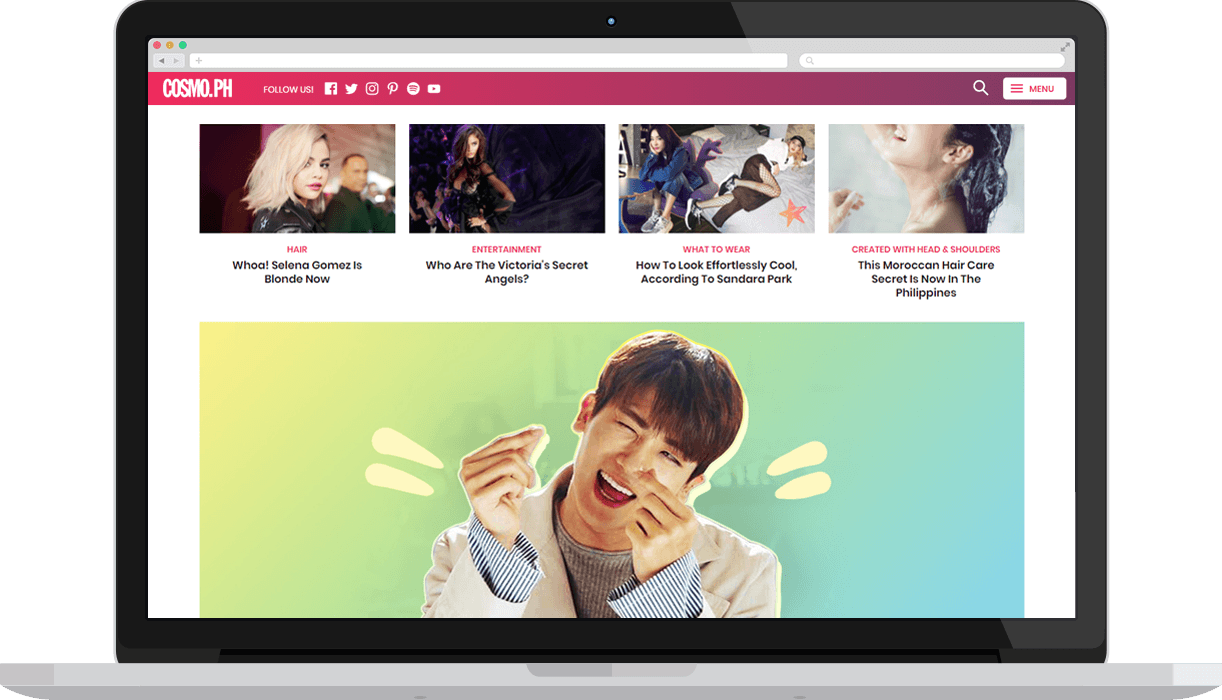 Cosmopolitanph - Website (1222x700), Png Download