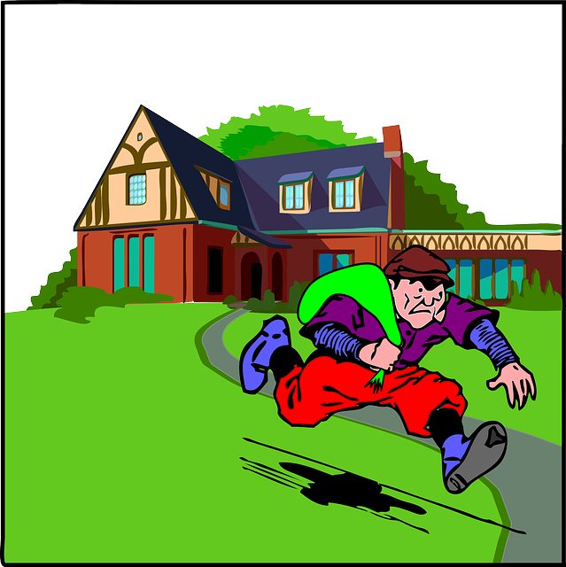 House Robbery Clip Art (639x640), Png Download