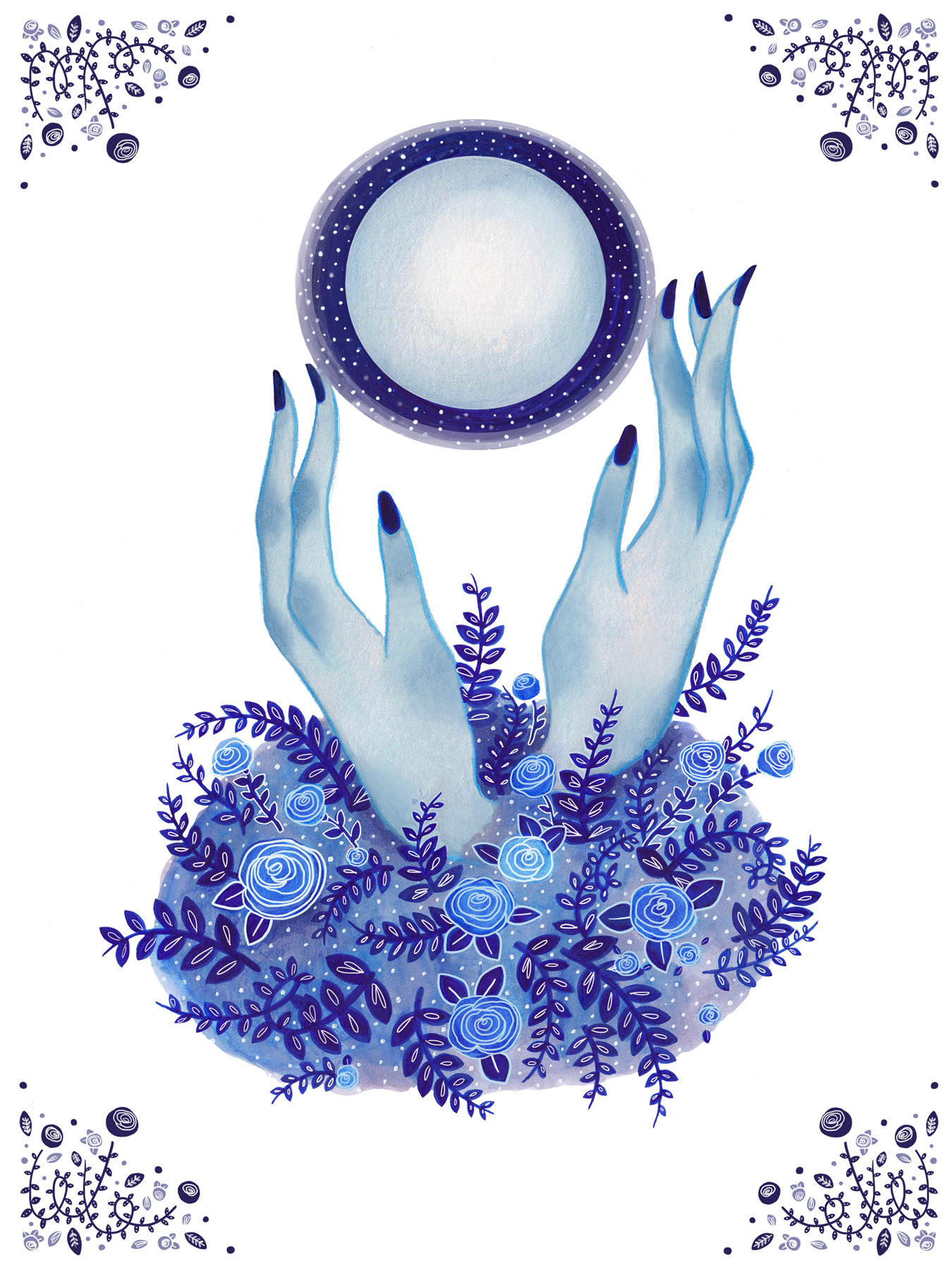 Image Of Moon Thief - Moon (1350x1800), Png Download