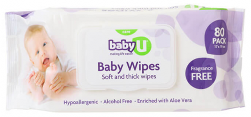 Sale Baby U Baby Wipes 80pk - Baby U Baby Wipes - 80 Pack (500x500), Png Download