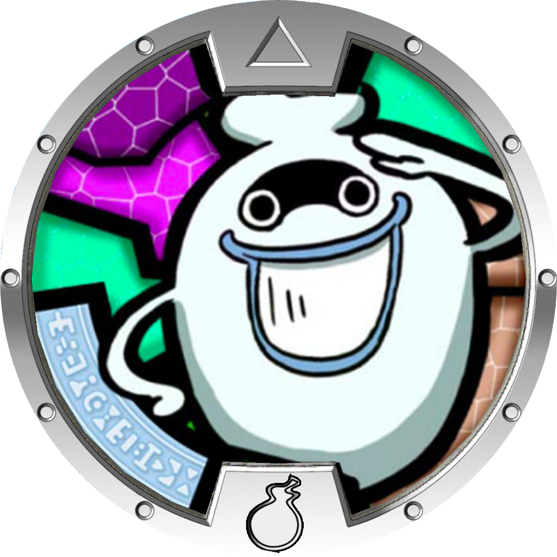 Whisper - Whisper Yo Kai Medal (1082x1083), Png Download