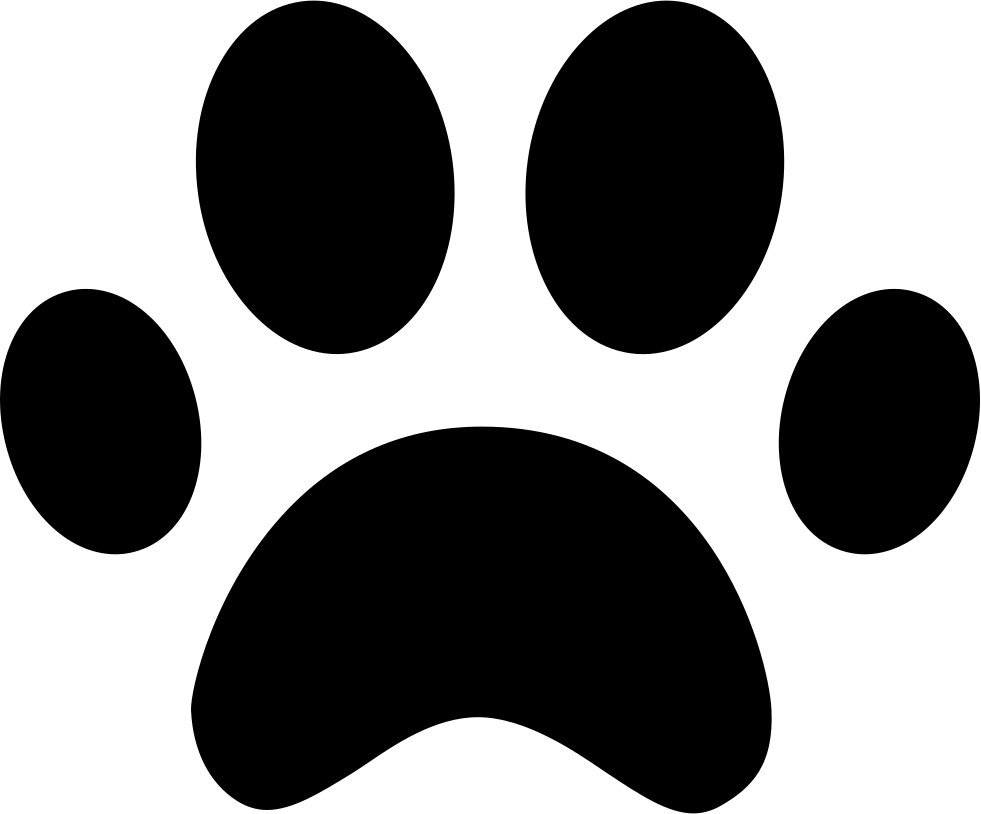Pawprint - - Paw Vector (981x814), Png Download