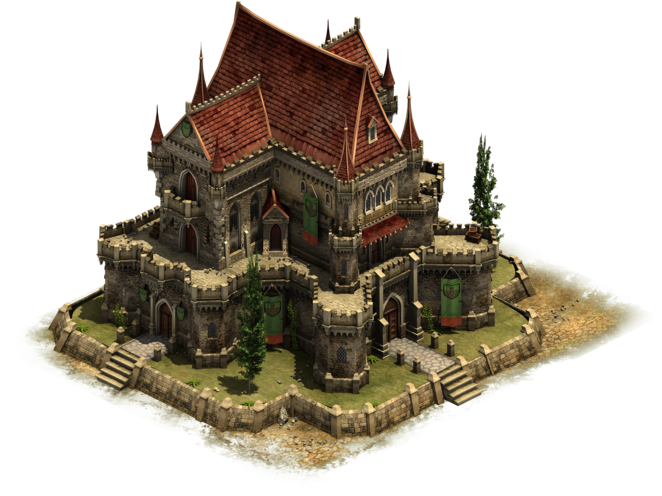 Town Hall - Forge Of Empires Castles (662x496), Png Download