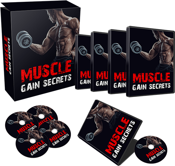 Muscle Gain Secrets Ebook And Videos - Graphic Design (600x584), Png Download