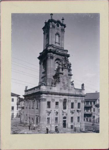 Buchach Townhall, Untill 1914 - Statue (1440x646), Png Download