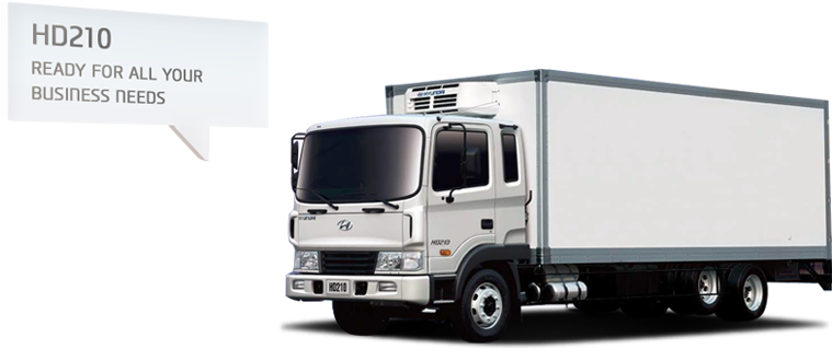 Truck - Hyundai Hd 210 (950x350), Png Download
