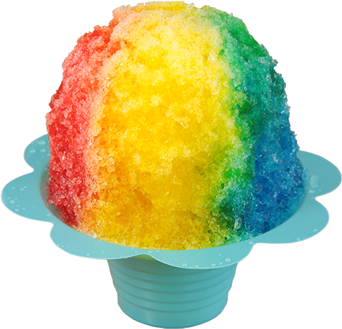 Hawaiian Ice - Rainbow Shaved Ice Hawaii (500x481), Png Download