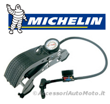 Pompa Pedale-michelin - Png - Michelin Twin Barrel Foot Pump (560x445), Png Download
