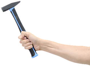 Hand Hammer Png (510x340), Png Download