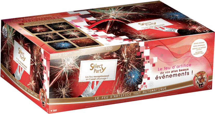 P150889 - Select Party - Fireworks (900x487), Png Download