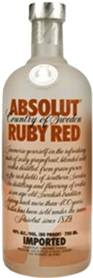 Absolut Ruby Red - Absolut Vodka (393x550), Png Download