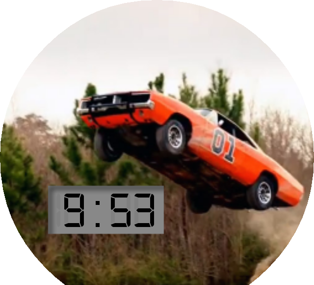 General Lee Watch Face Preview (640x580), Png Download