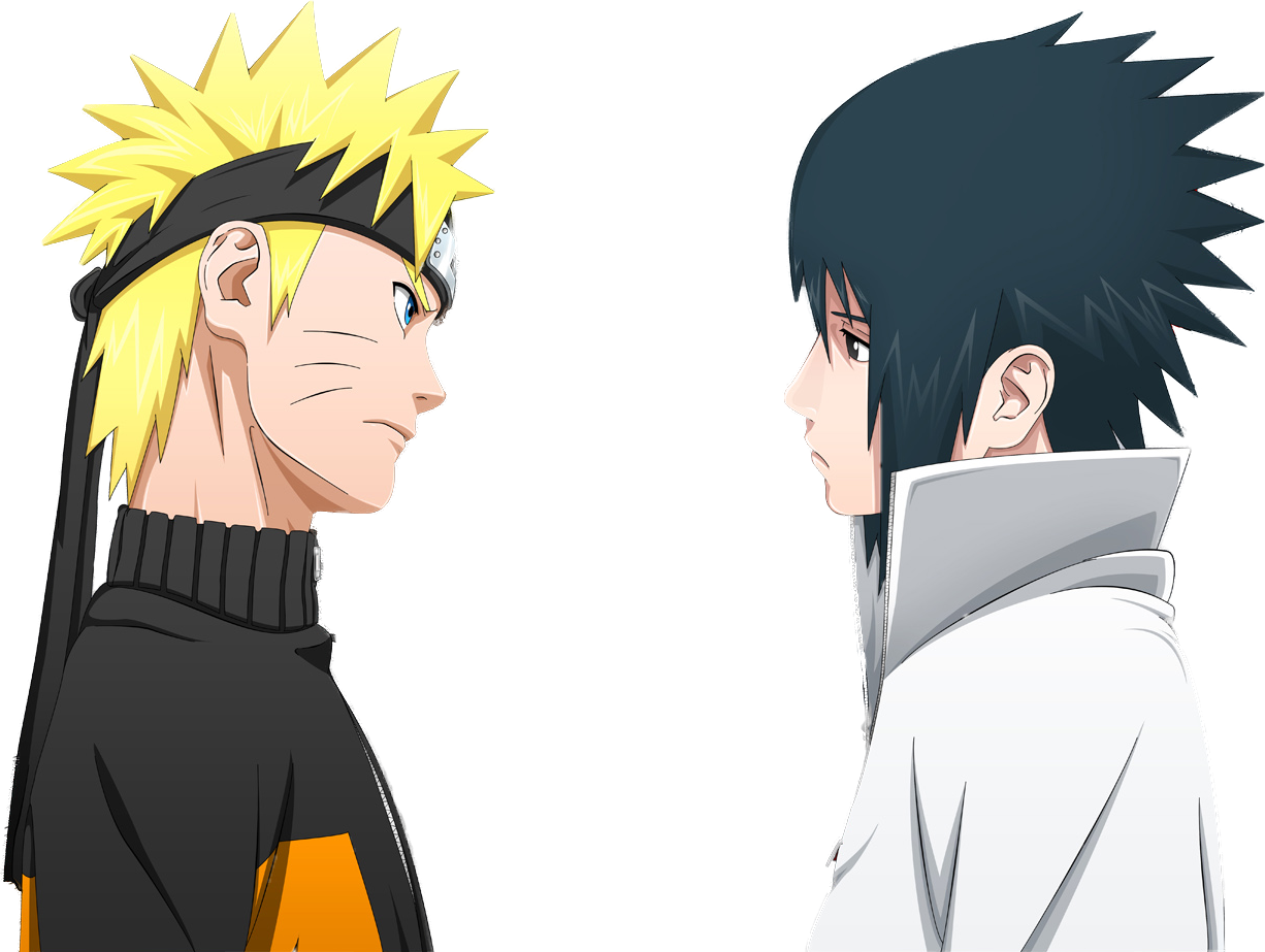 Report Abuse - Naruto And Sasuke Back To Back (1226x923), Png Download