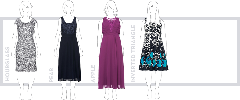 What's Your Shape - Dress (1024x466), Png Download