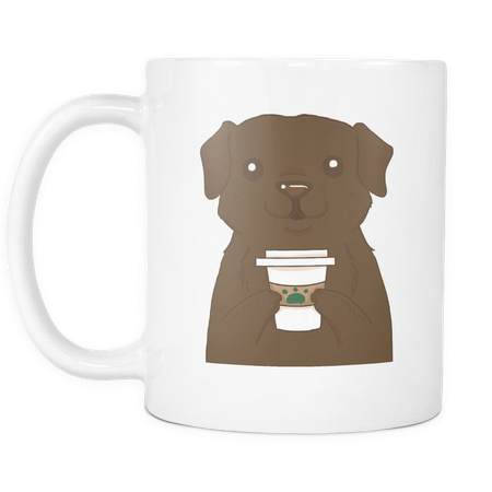 Chocolate Labrador Retriever Drink Coffee Cool Mug, - Dog (450x450), Png Download