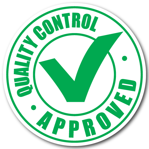 Quality Approved Stamp Png - Quality Control Approved Logo (500x500), Png Download