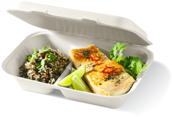 Sugarcane Clamshells - Broccoli Slaw (640x640), Png Download