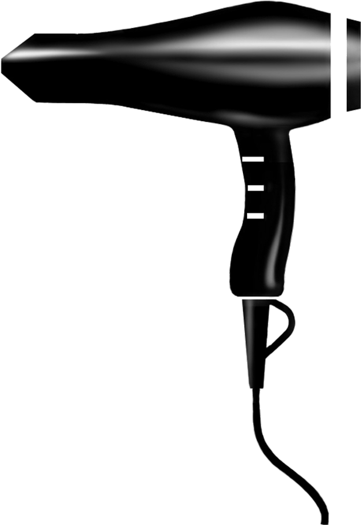 Hairdryer Png Free Download - Blow Dryer Vector Png (800x1200), Png Download