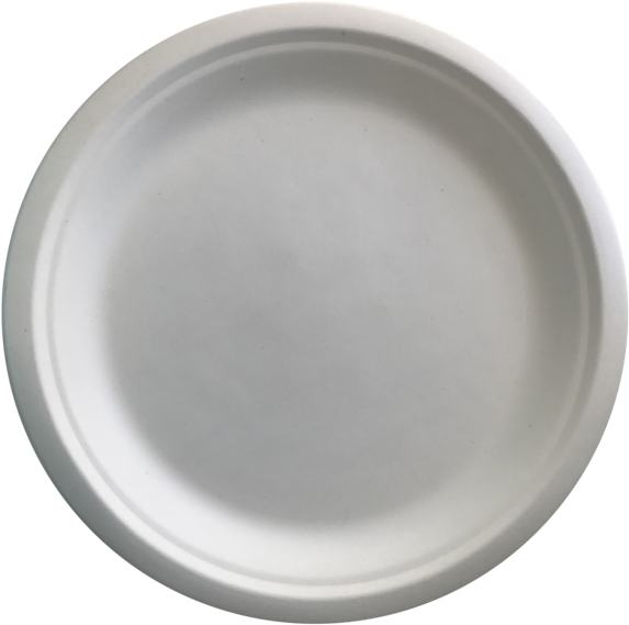 Sugarcane Bagasse Plates 9" Round - Sugarcane (600x600), Png Download