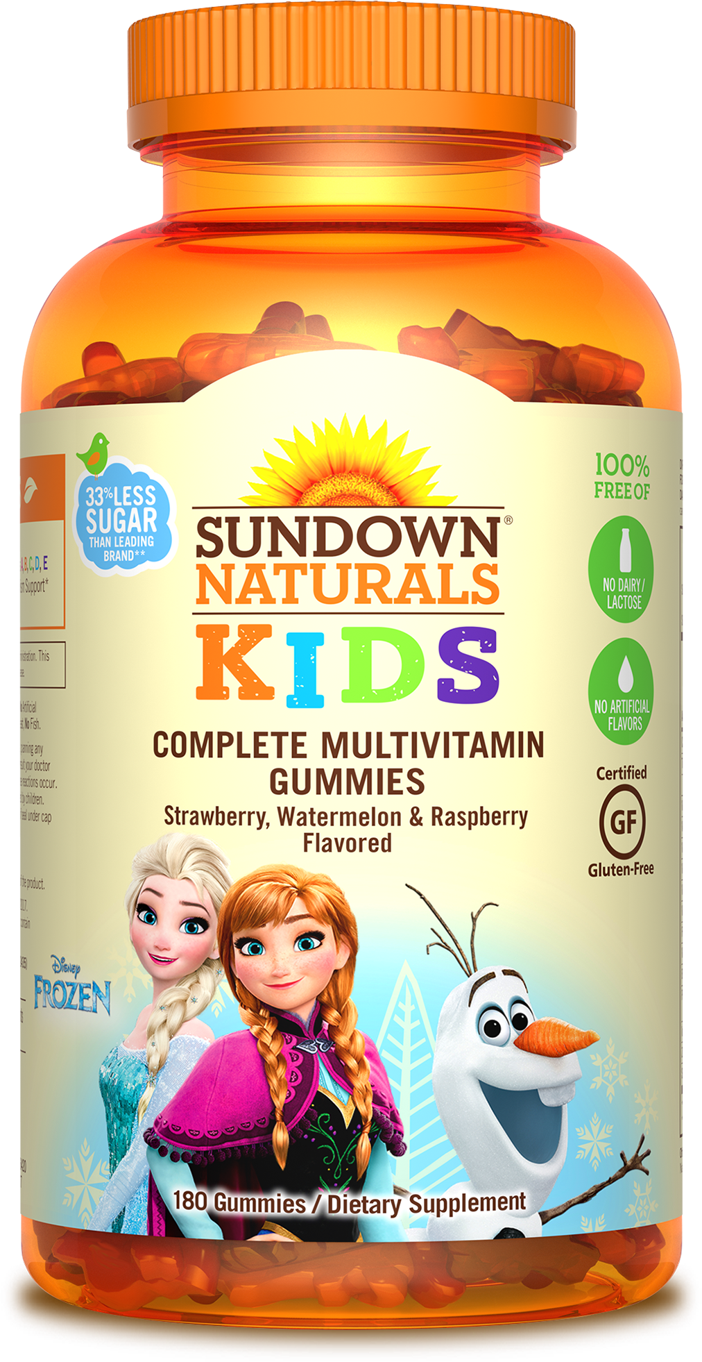 Frozen Complete Multivitamin - Sundown Naturals Kids (1012x1962), Png Download