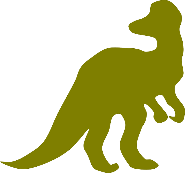 Is The Monster Of The Loch - Red Dinosaur Silhouette (640x601), Png Download