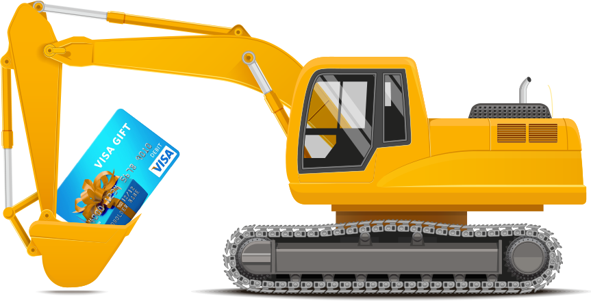 Backhoe Png (863x440), Png Download