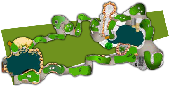 Minigolf Map (579x301), Png Download