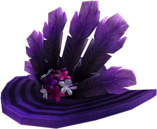 Purple Derby Hat - Artificial Flower (420x420), Png Download