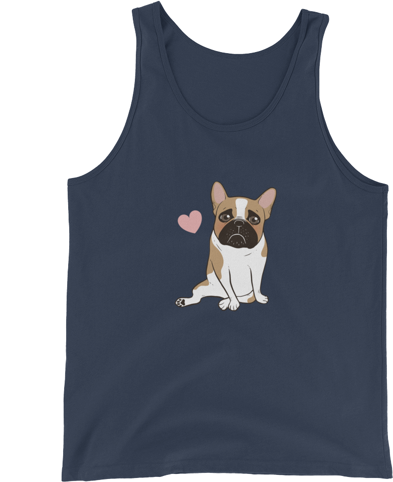 Pouty Cute Black Mask Pied French Bulldog Wants Your - Shirt (1000x1000), Png Download