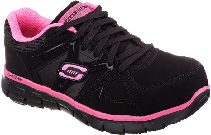 New Women's Skechers Work Synergy Sandlot St Shoes, (700x700), Png Download