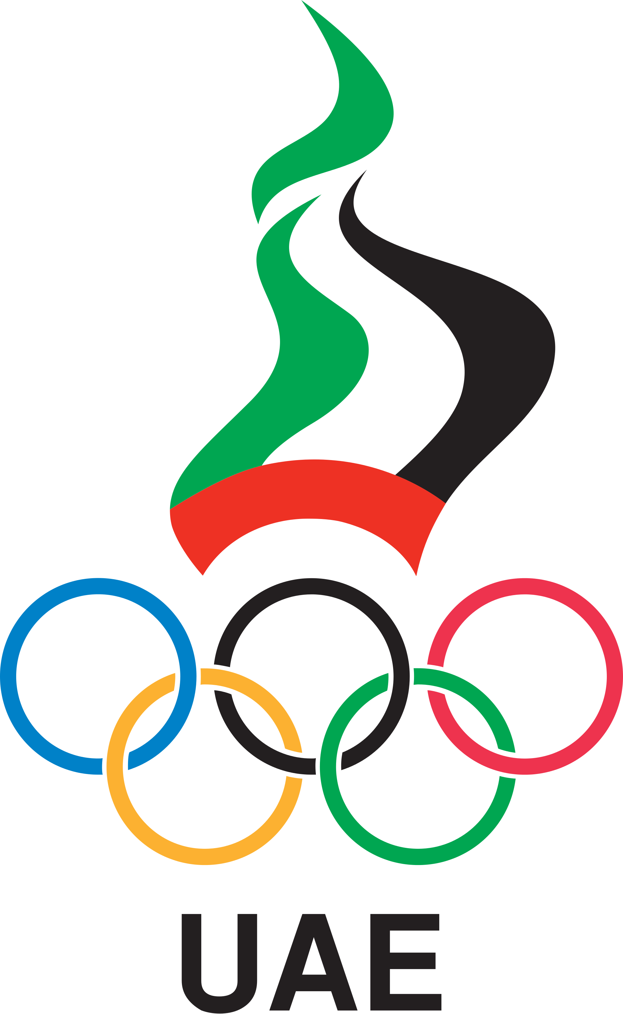 United Arab Emirates National Olympic Committee - Australian Olympic Committee Png (2000x3253), Png Download