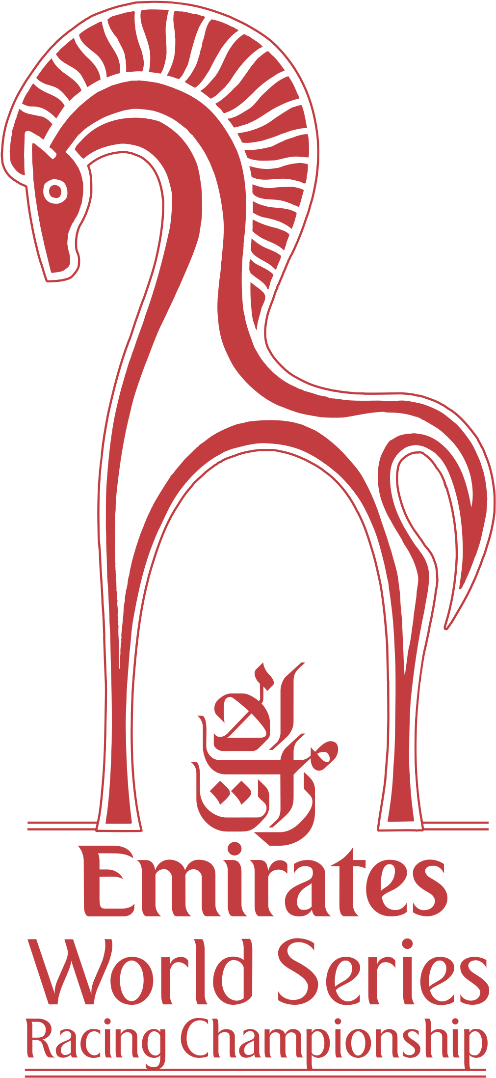 Emirates World Series Racing Championship Logo Png - Emirates Airlines Logo Sticker Red Waterproof Paper (2400x2400), Png Download