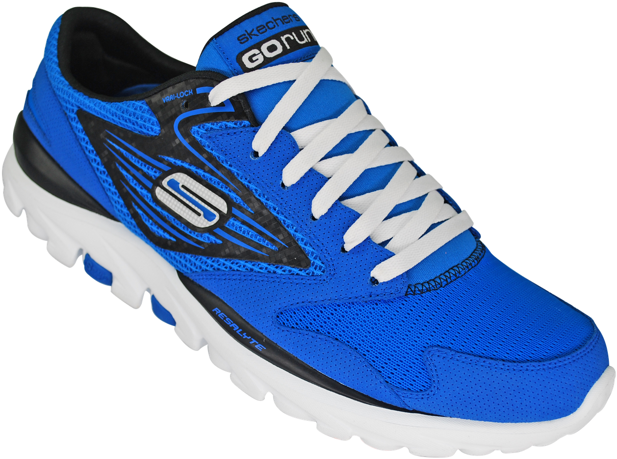 Skechers Go Run Men Sketchers In Blue PNG Image with No Background -