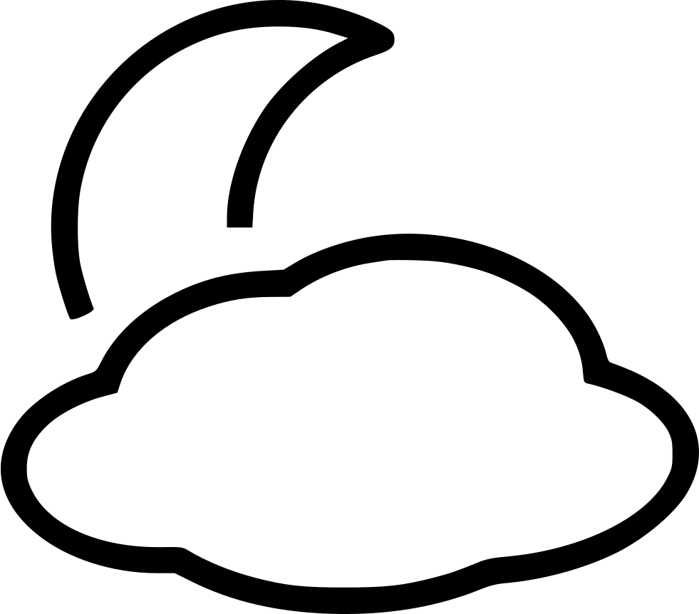 Night Lot Clouds - Weather (981x862), Png Download