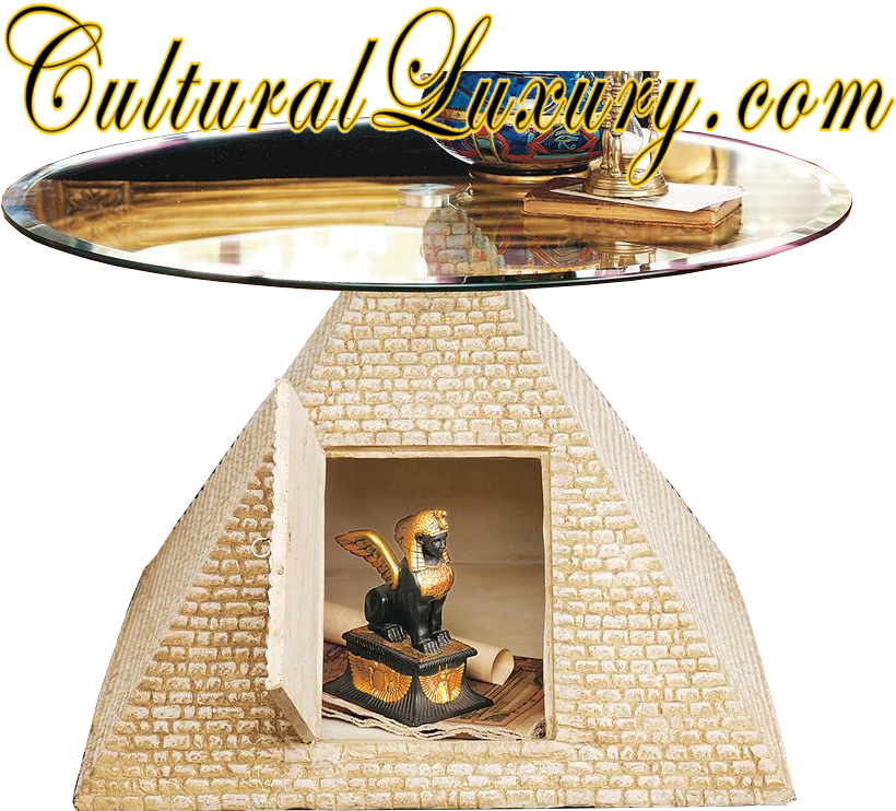 Great Egyptian Pyramid Of Giza Sculptural Glass-topped - Poster (900x900), Png Download