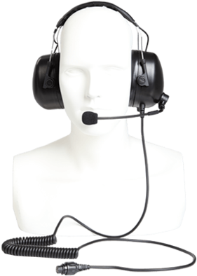 Eca01 Gehörschutz-sprechsatz Mit Sprechtaste - Casque Antibruit Pour Hytera Pd6xx Et X1x (410x410), Png Download