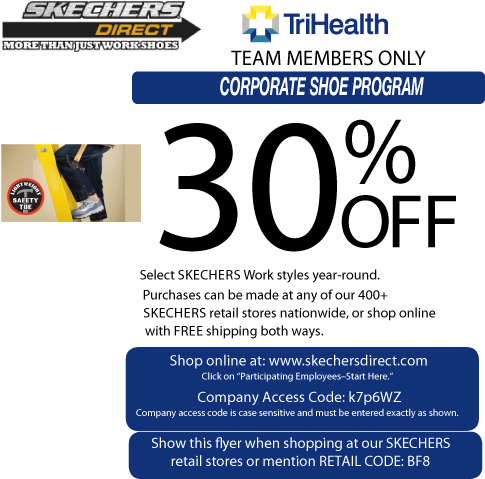 Skechers Direct Program Flyer Trihealth - Internet Coupon (500x500), Png Download