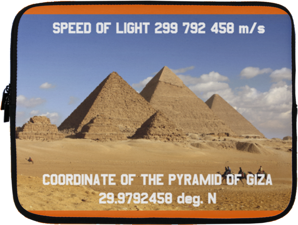 Speed Of Light And The Great Pyramid Of Giza - Giza Necropolis (1024x1024), Png Download