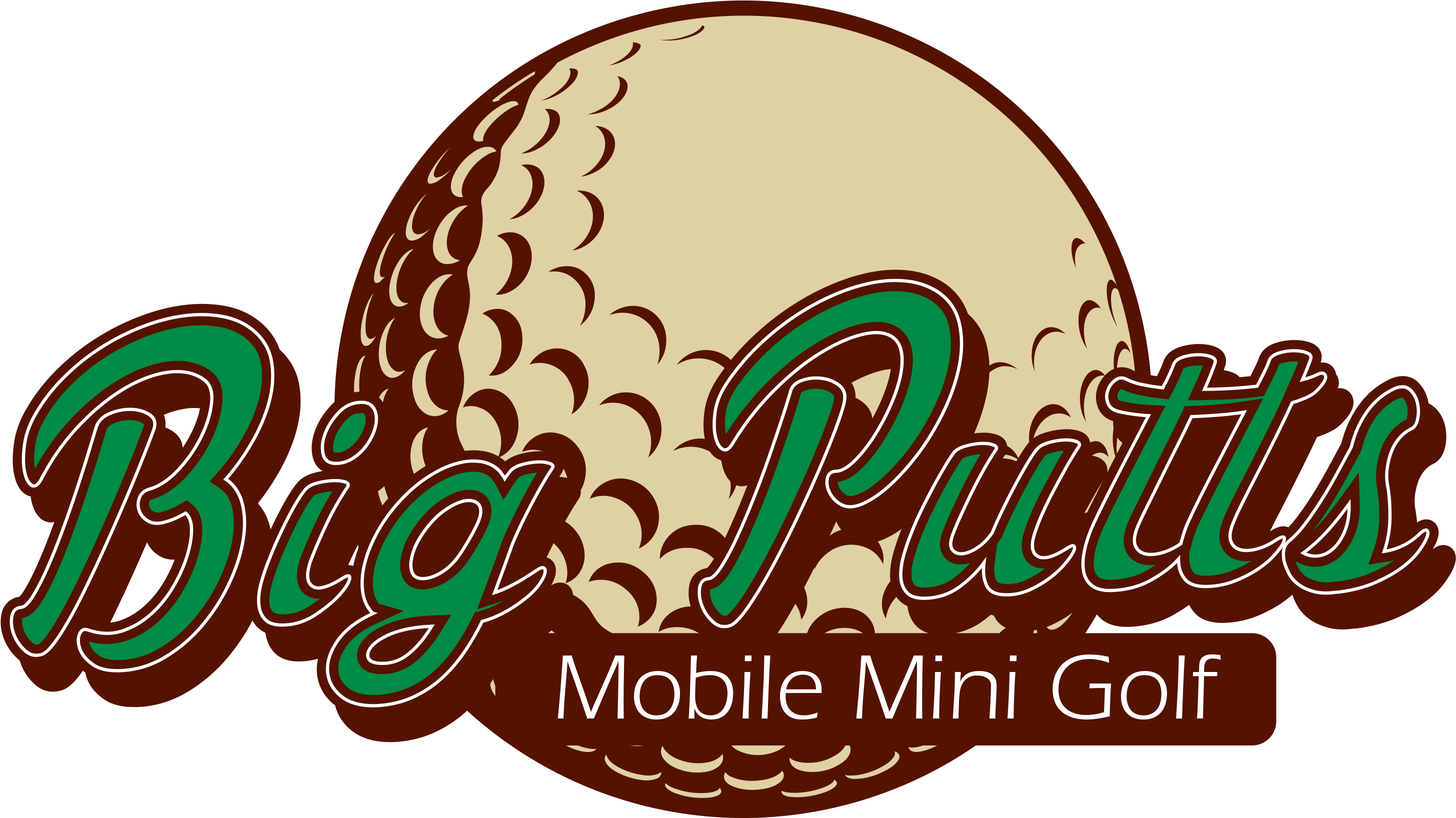 Big Putts Mini Golf Hire - Children's Party (2953x1635), Png Download