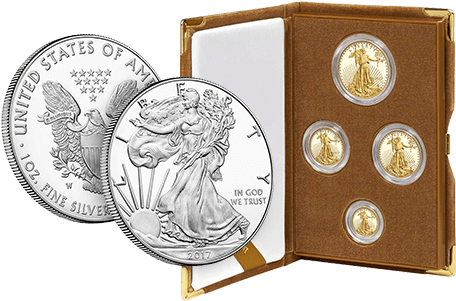 Obverse Inscriptions - 2017 One Ounce Silver Proof Eagle Coin (480x340), Png Download
