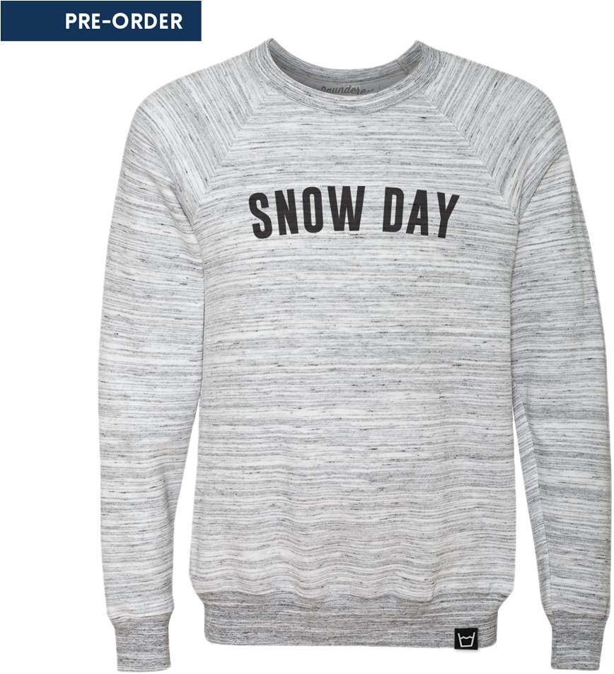 Snow Day Sweatshirt - Bella Canvas Unisex Triblend Sponge Fleece Sweatshirt. (1000x1000), Png Download