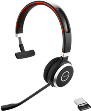 Jabra Evolve 65 Mono Ms - Jabra Evolve 65 Ms Mono Wireless Headset- (500x500), Png Download