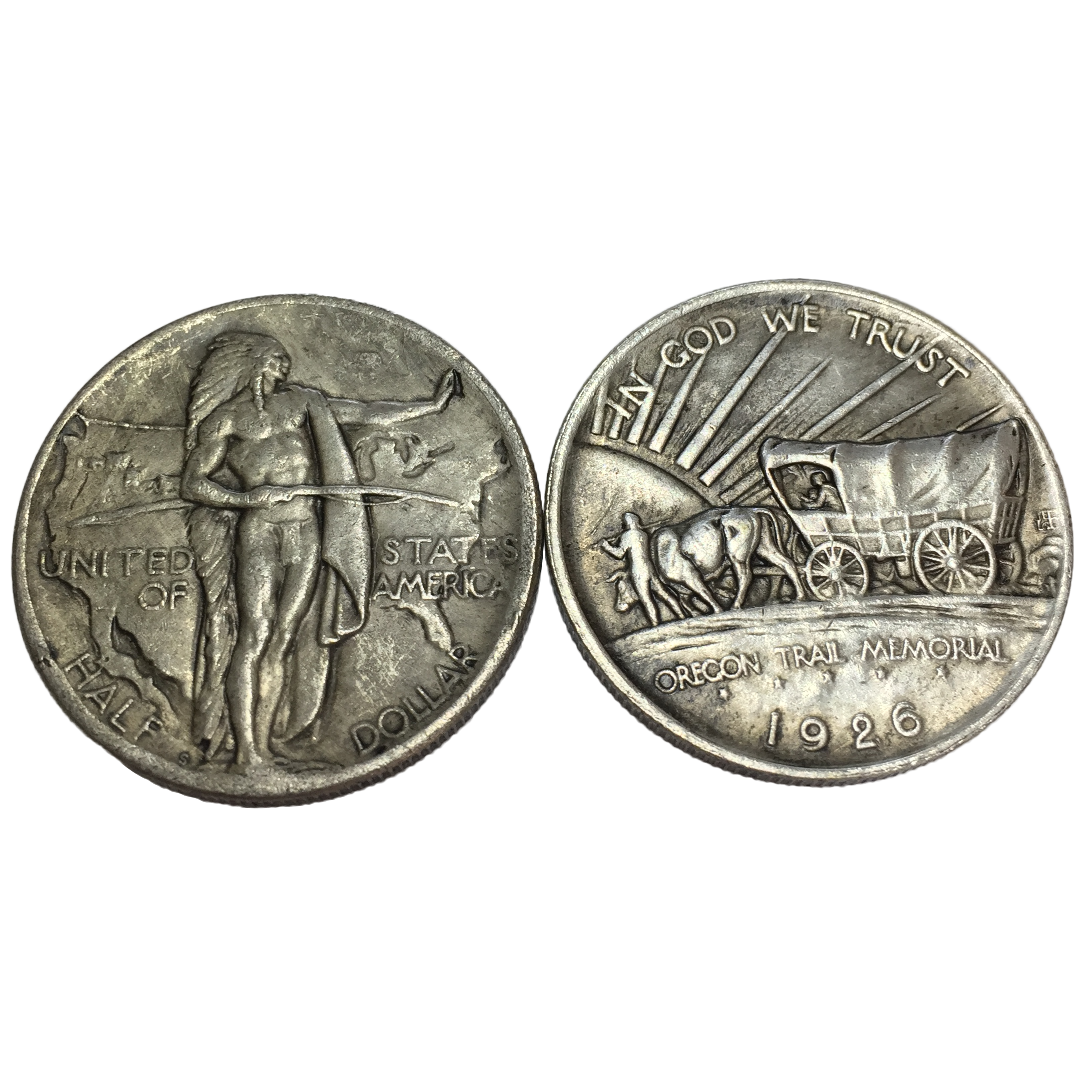 Oregon Trail Half Dollar Coin - Coin (2185x2185), Png Download