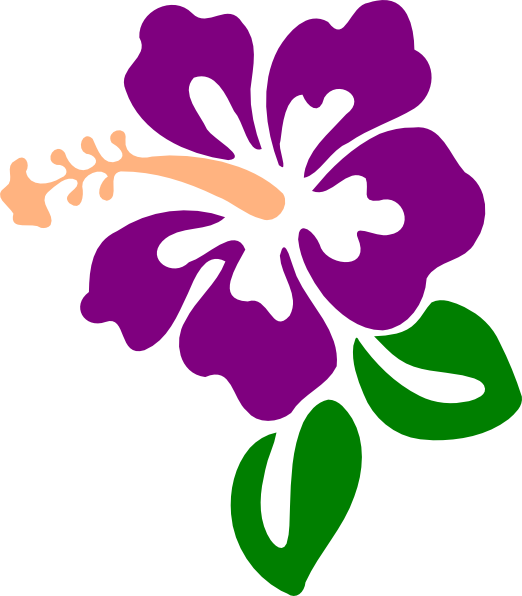 Hibiscus Png - Purple Hibiscus Clip Art (522x596), Png Download